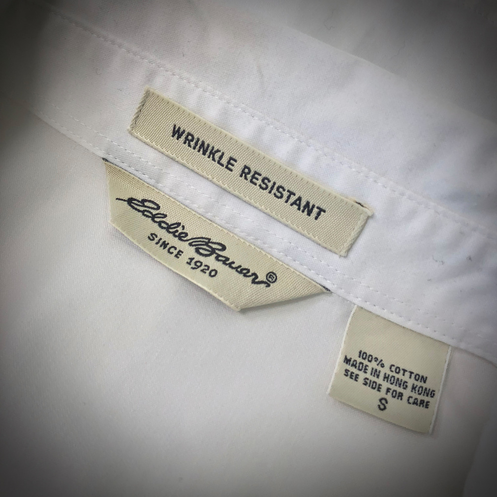 🌟2/$30🌟 Eddie Bauer Women’s White Wrinkle Resistant Button Down Shirt - Picture 5 of 5